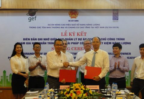 Ngày 16 tháng 6 năm 2017 tại cơ quan Bộ Xây dựngđã diễn ra Lễ ký kết Biên bản ghi nhớ giữa BQL dự án EECB và các Chủ công trình